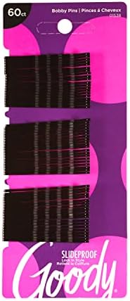 Goody black bobby pins 60 count pack